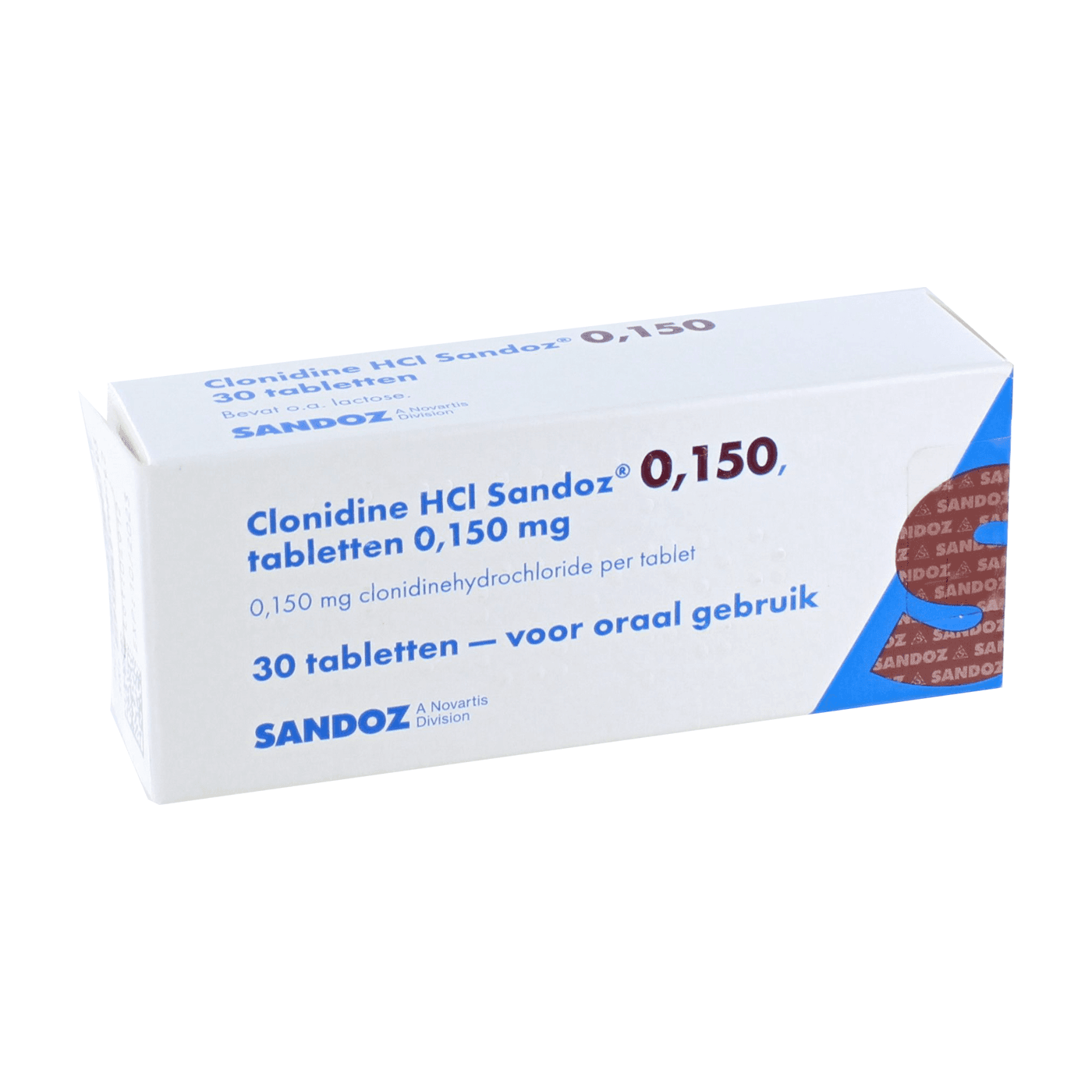Clonidine Hcl Sandoz Tablet 0,150mg 30 st