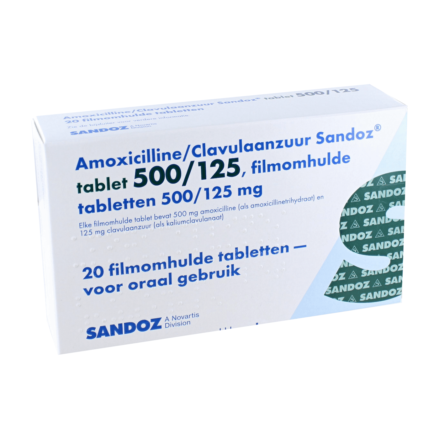 Amoxicilline Disper Sandoz Tablet 500mg 20 st