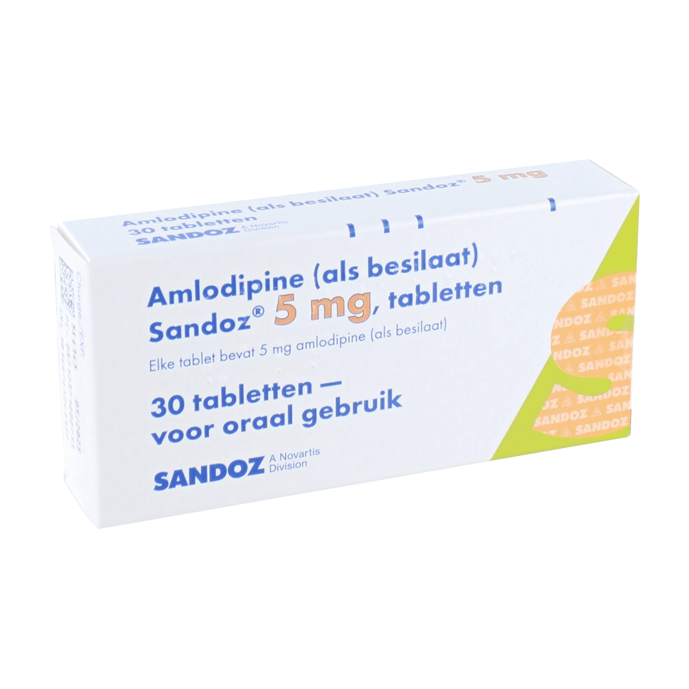 Amlodipine 5mg 30 tabletten Sandoz