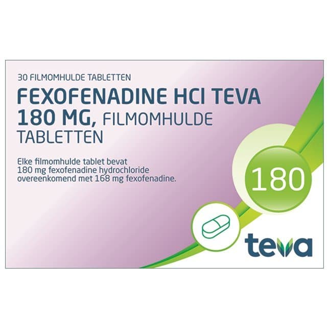Fexofenadine Hcl Pch Tablet Omhuld 180mg 30 st
