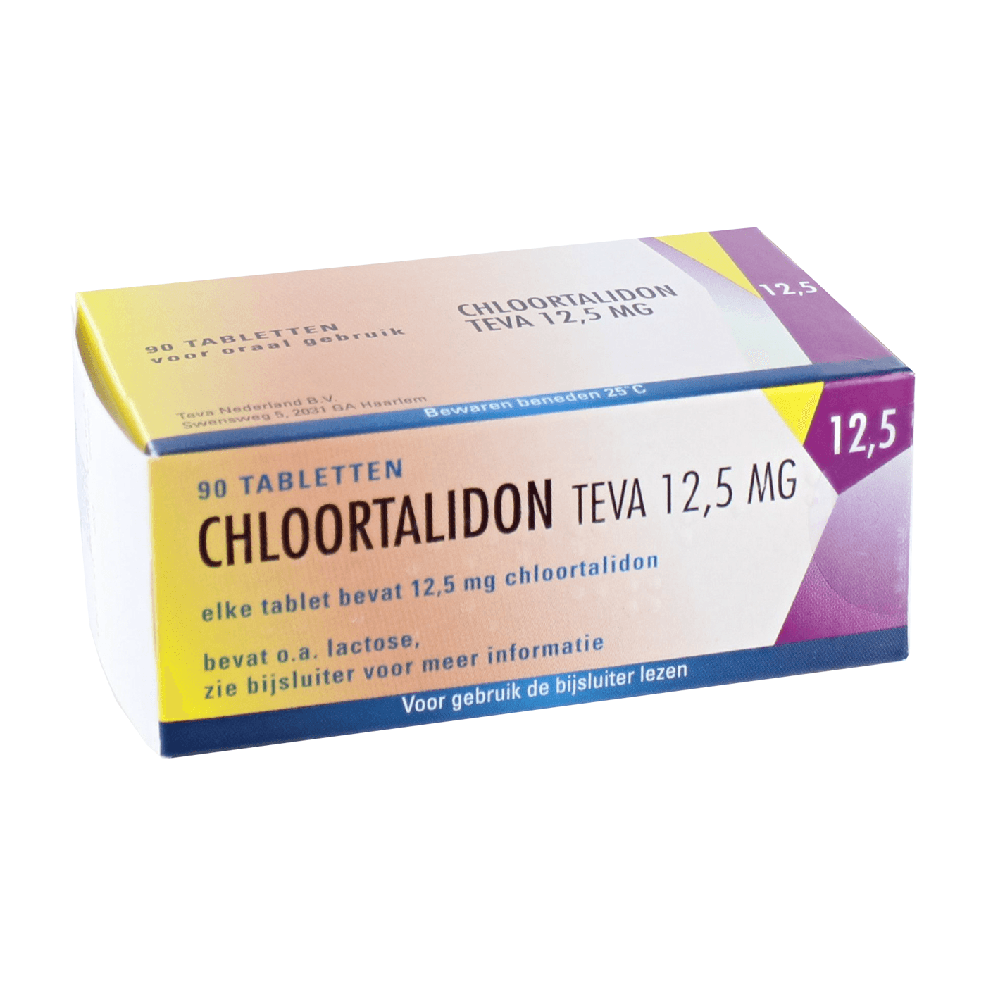 Chloortalidon Teva 12,5mg 90tb