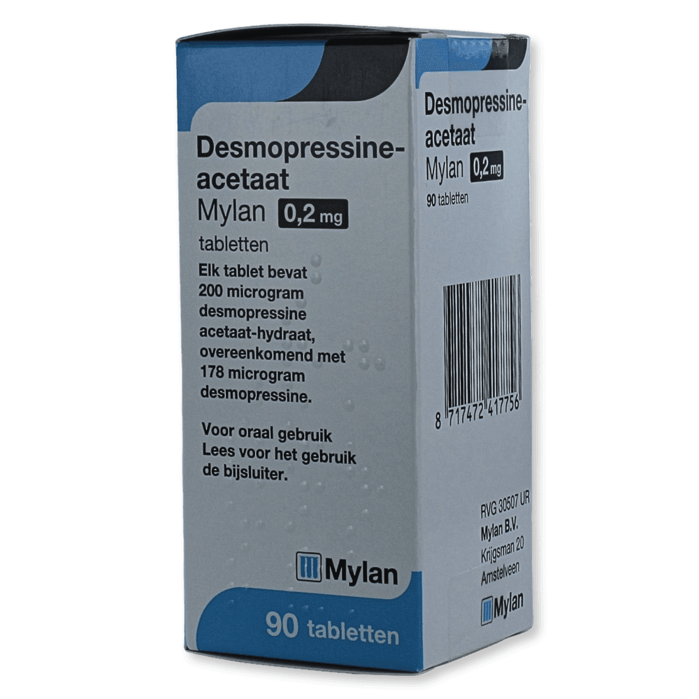 Desmopressine Acetaat Mylan Tablet 0,2mg 90st
