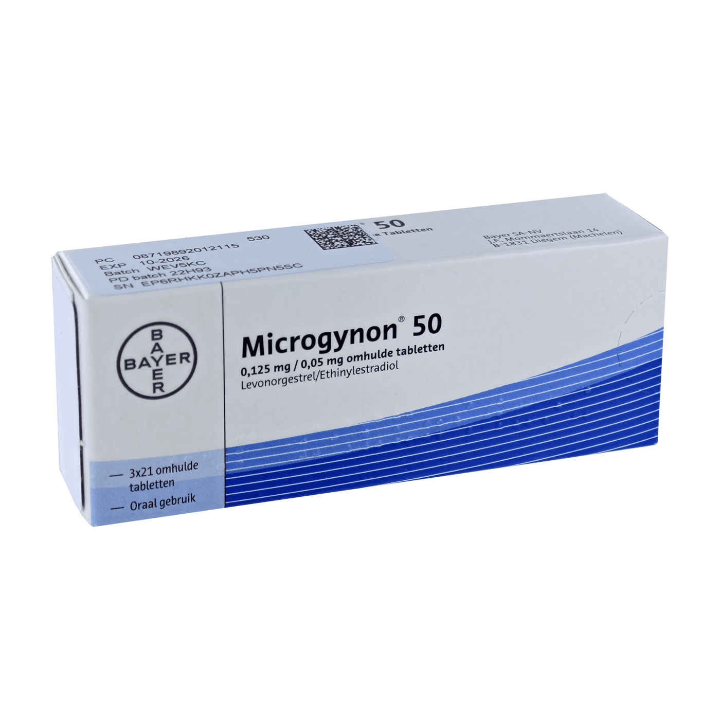 Microgynon 50 Tablet Omhuld 63 st