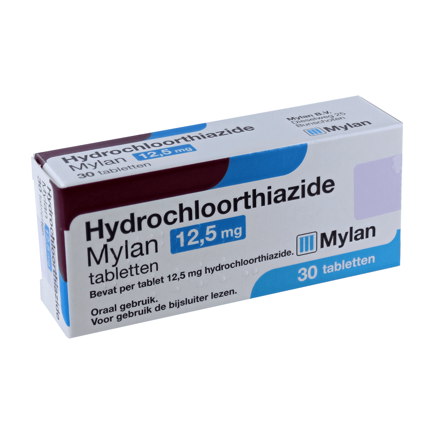 Hydrochloorthiazide 12,5mg 30tb