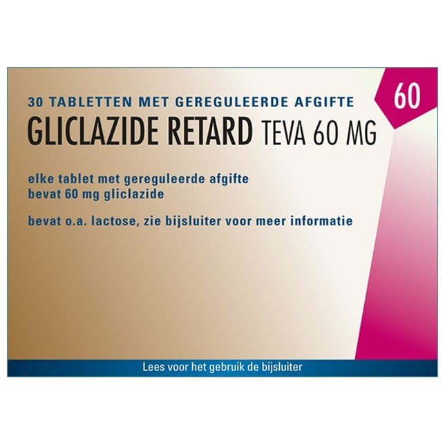 gliclazide Teva Retard Tablet mga 60mg 30 st
