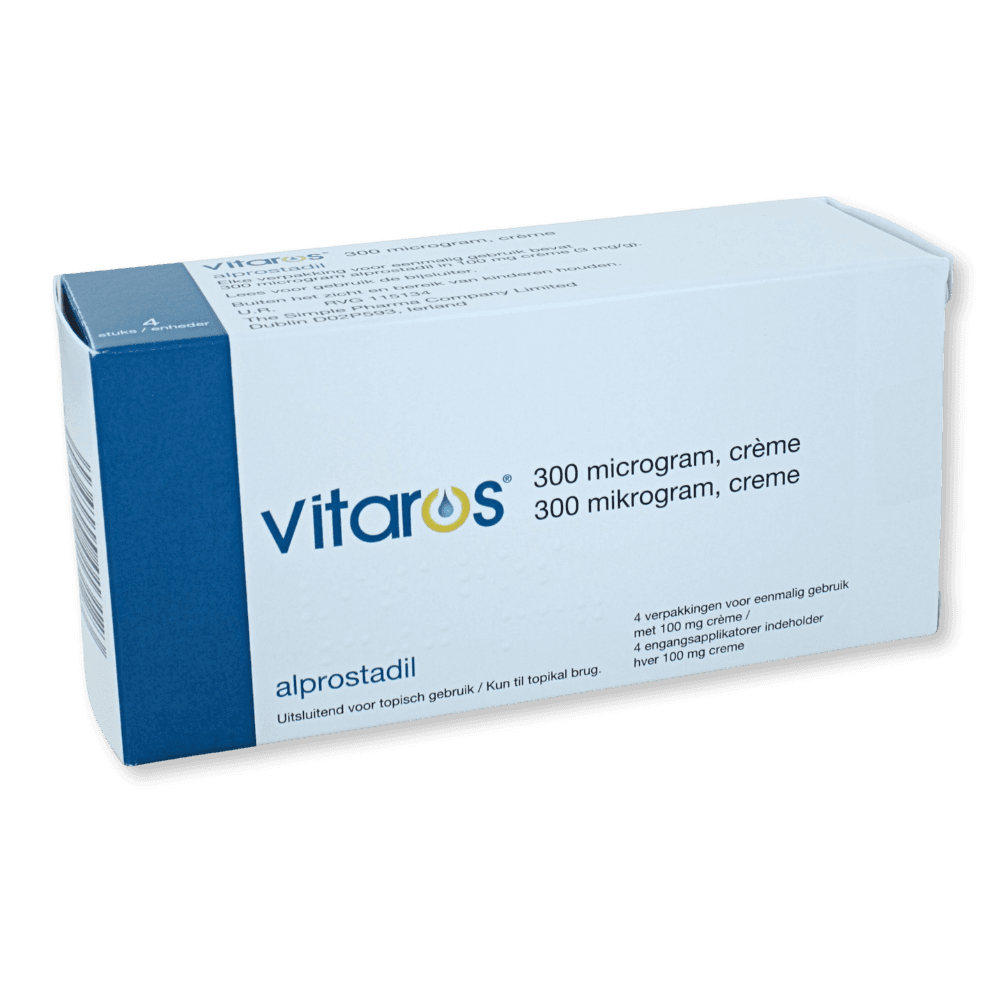Vitaros 300mcg/100mg (3mg/g) Creme in applicator 4st
