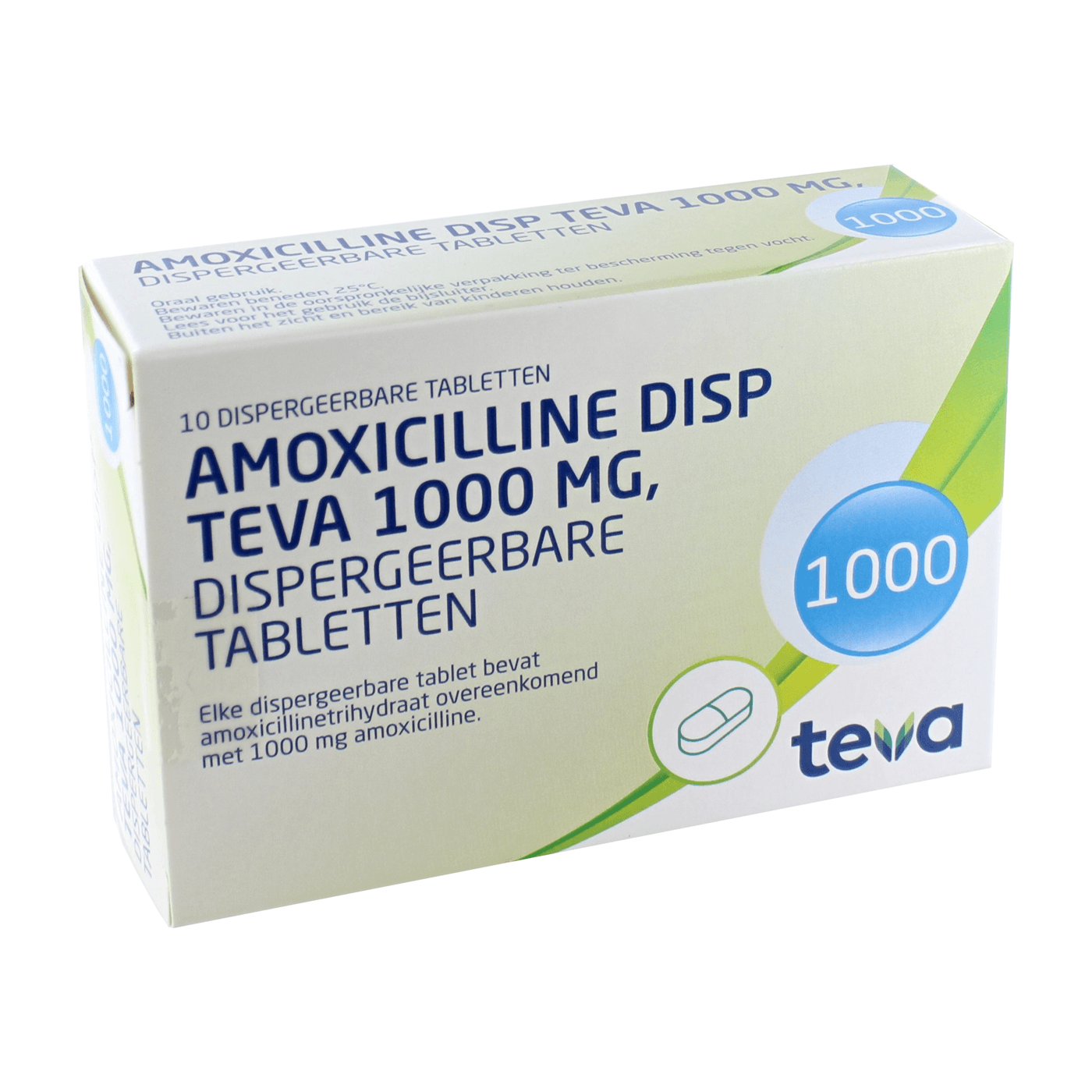 Amoxicilline Disp Teva Tablet 1000mg 10 st