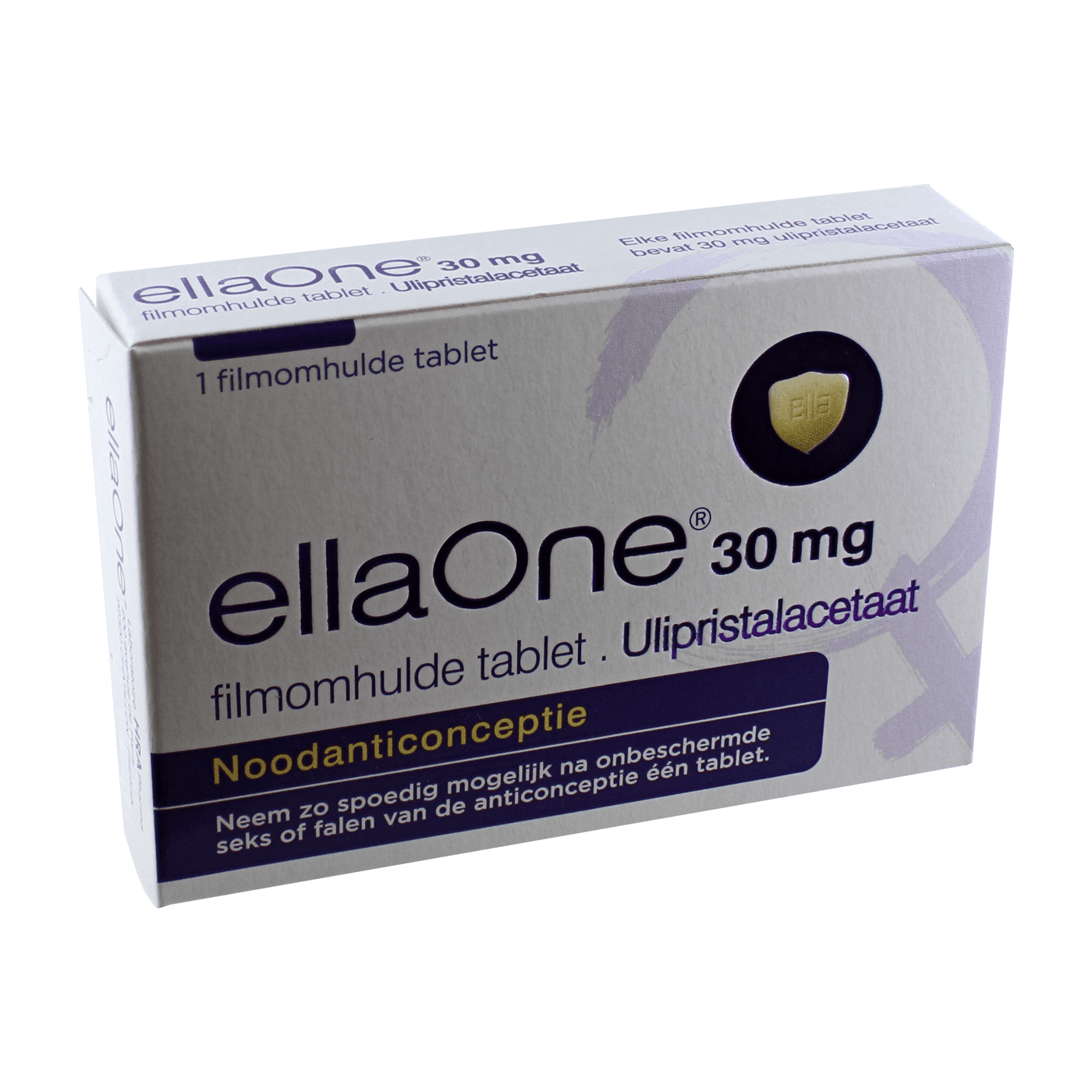 Ellaone Tablet Filmomhuld 30mg 1 st