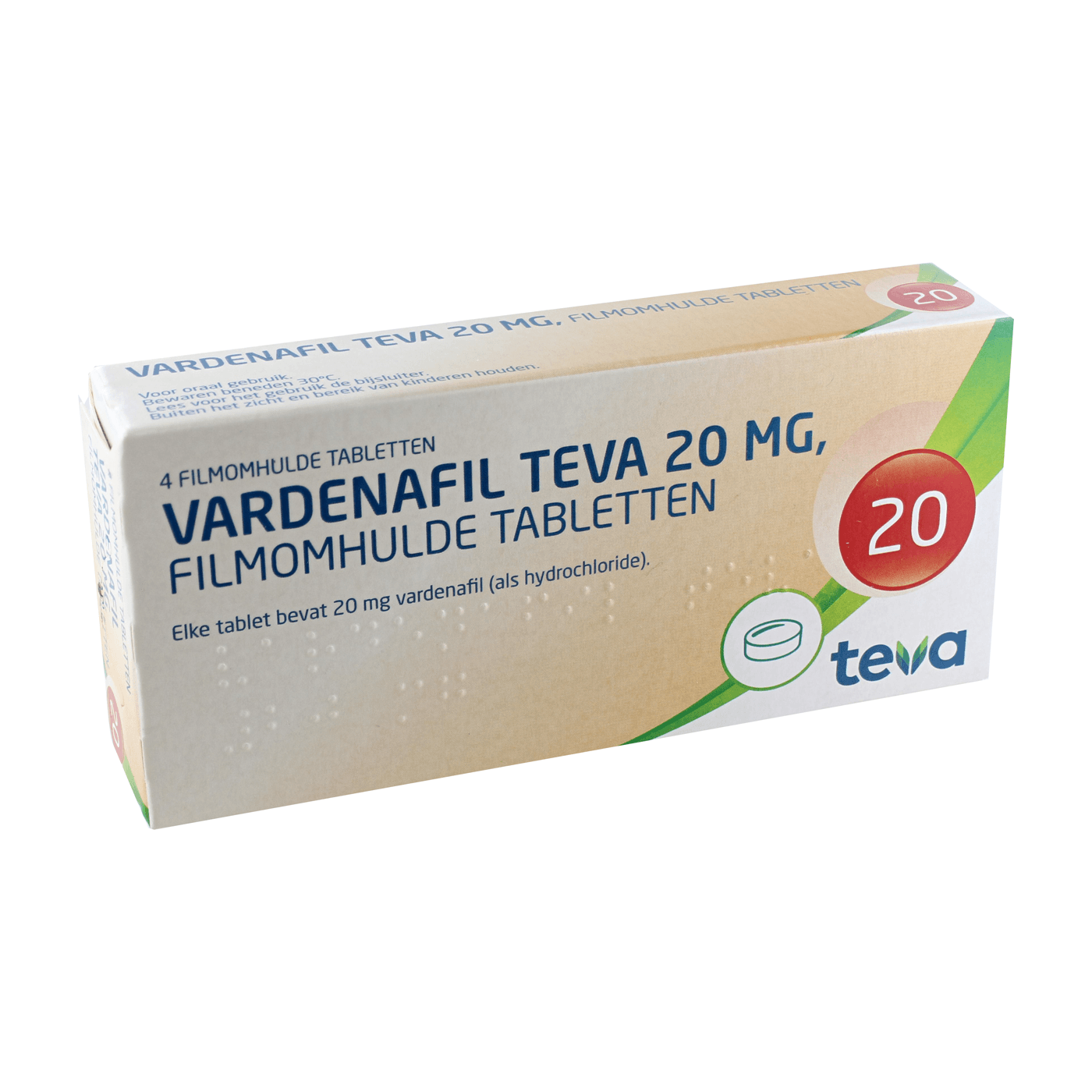 Vardenafil Teva 20mg 4tb