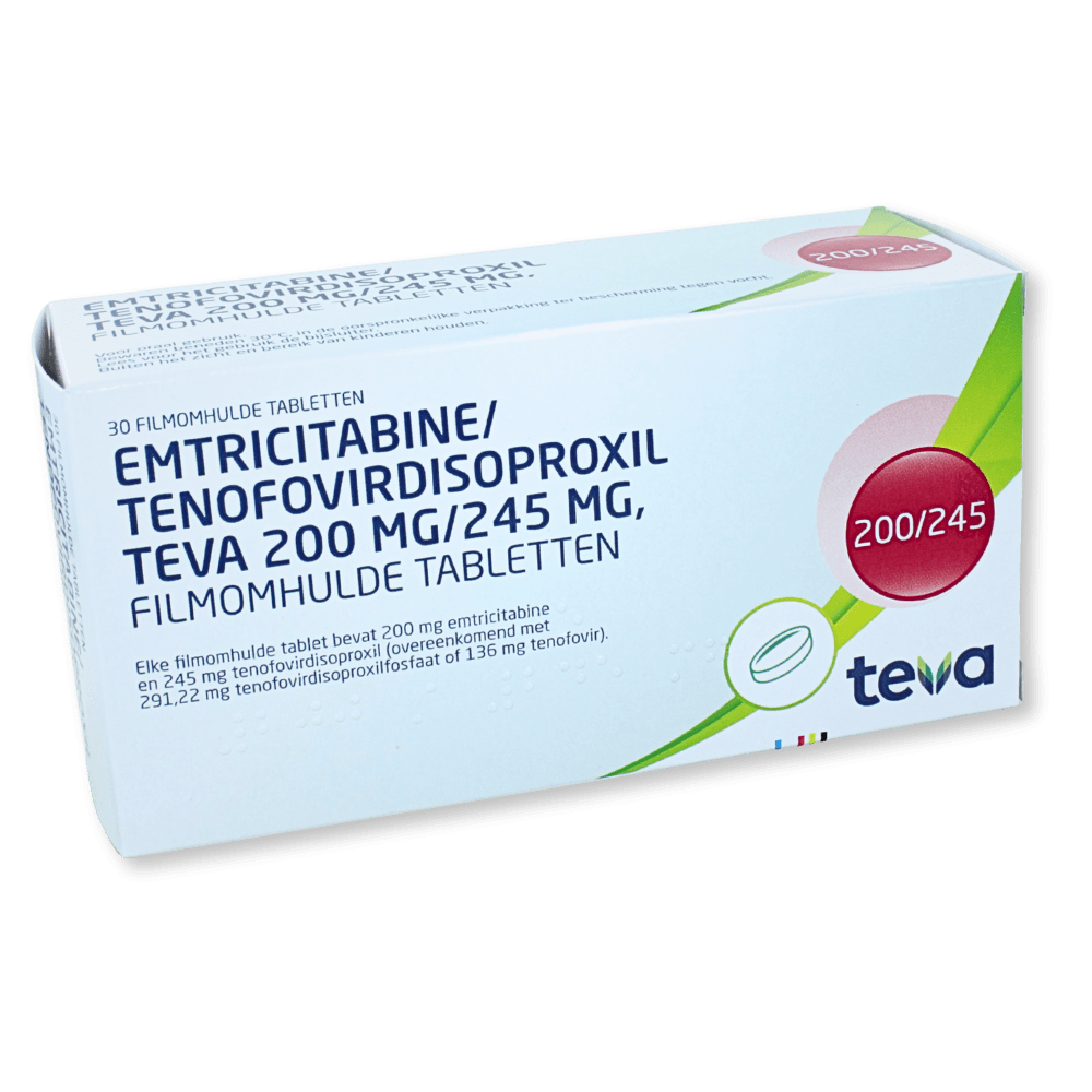 Emtricitabine/Tenofovirdis Teva Tab Omh 200/245mg 30 st
