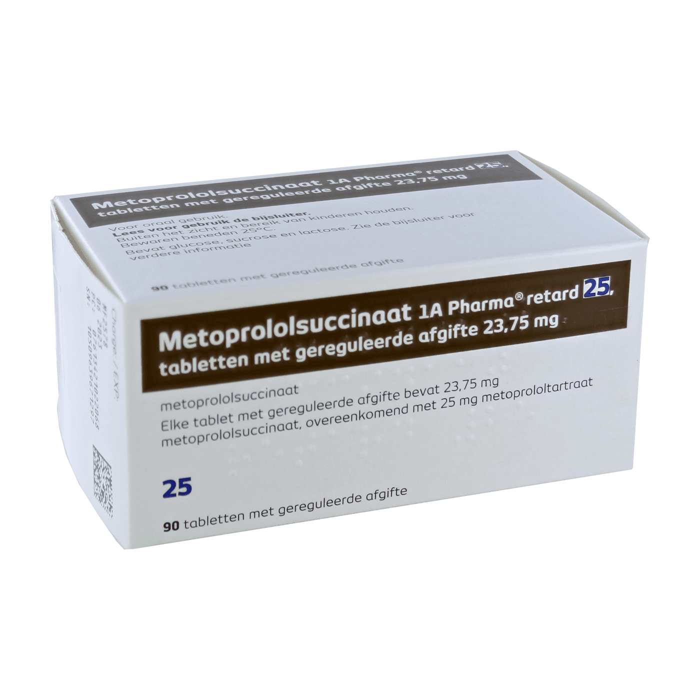 Metoprololsuccinaat 25mg retard 90tb SANDOZ