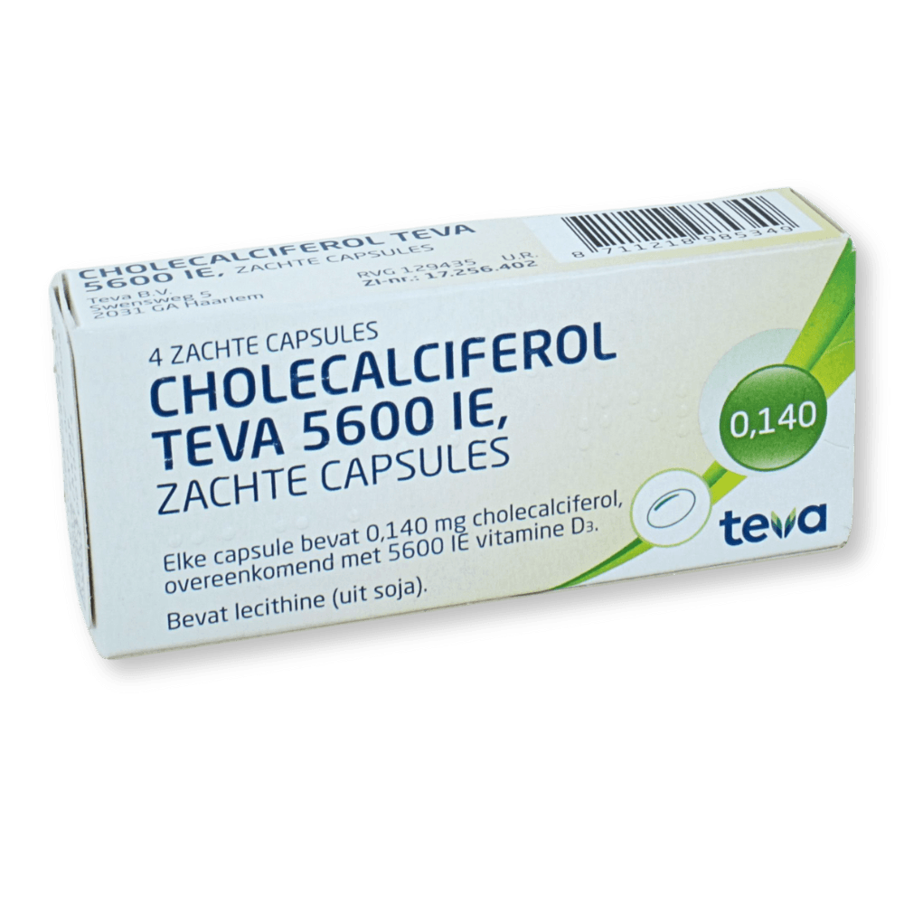 Cholecalciferol Teva Capsule 5600ie 4 st