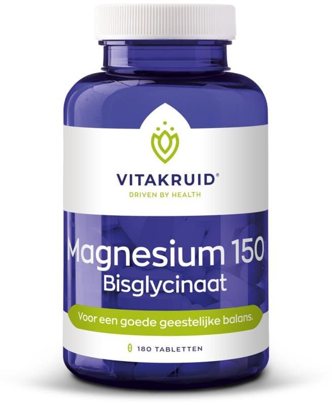 Vitakruid Magnesium 150 bisglycinaat 180tb
