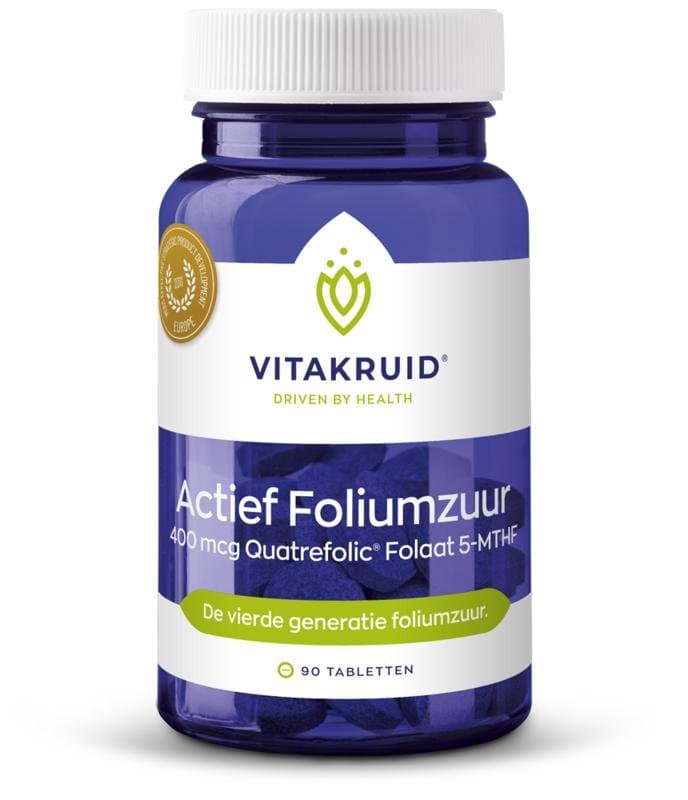 Vitakruid Actief foliumzuur 400 mcg 90tb