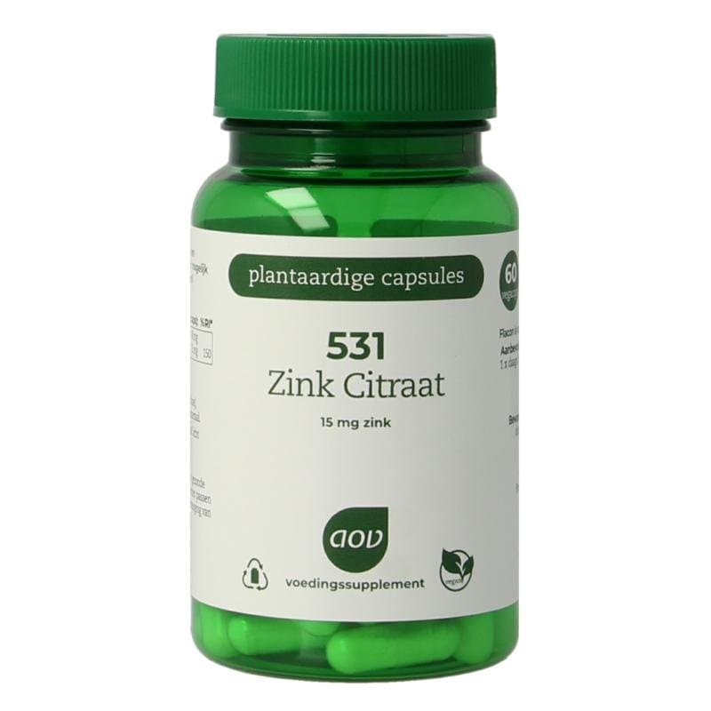 AOV 531 Zink citraat 15mg 60vc