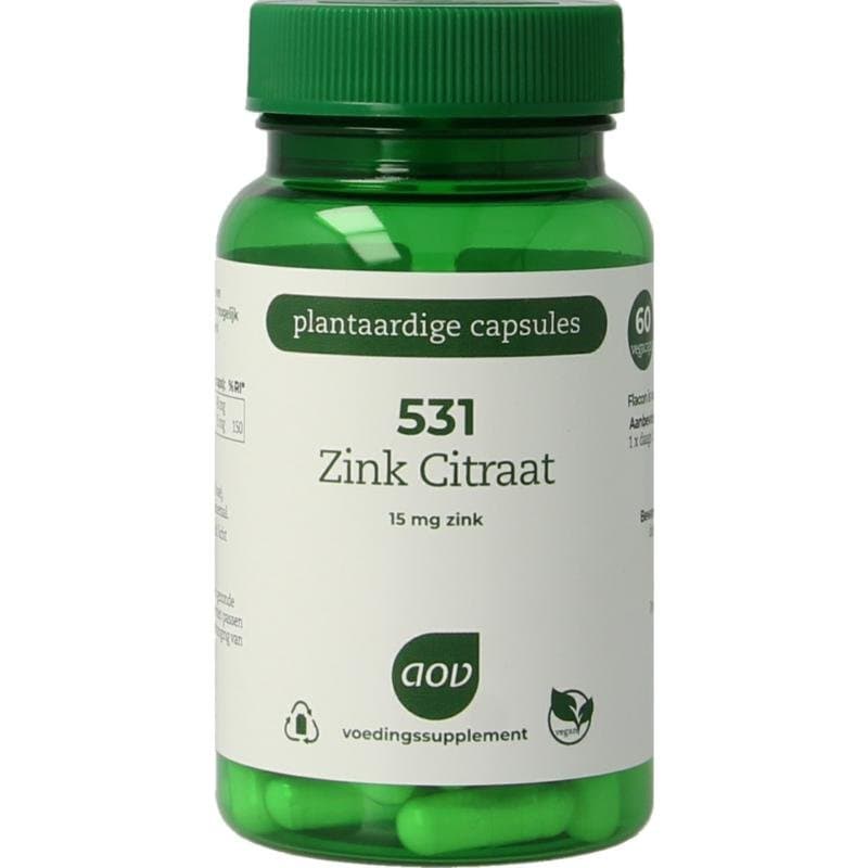 AOV 531 Zink citraat 15mg 60vc