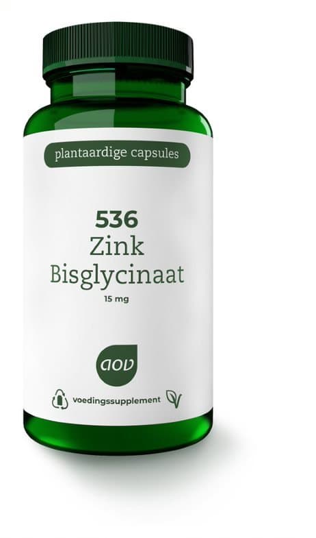 AOV 536 Zink bisglycinaat 15mg 120vc
