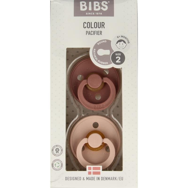 Bibs Fopspeen maat 2 - woodchuck/blush 2pack 2st
