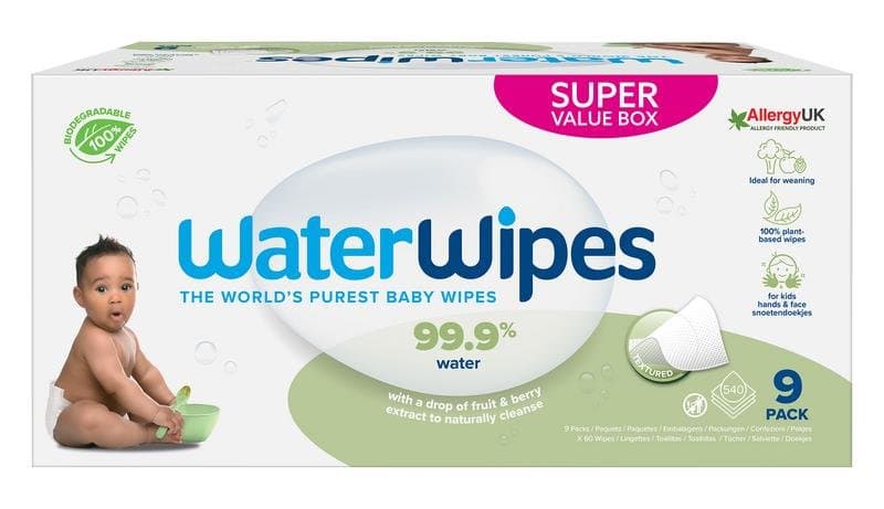 Waterwipes Snoetendoekjes 9-pak 540st