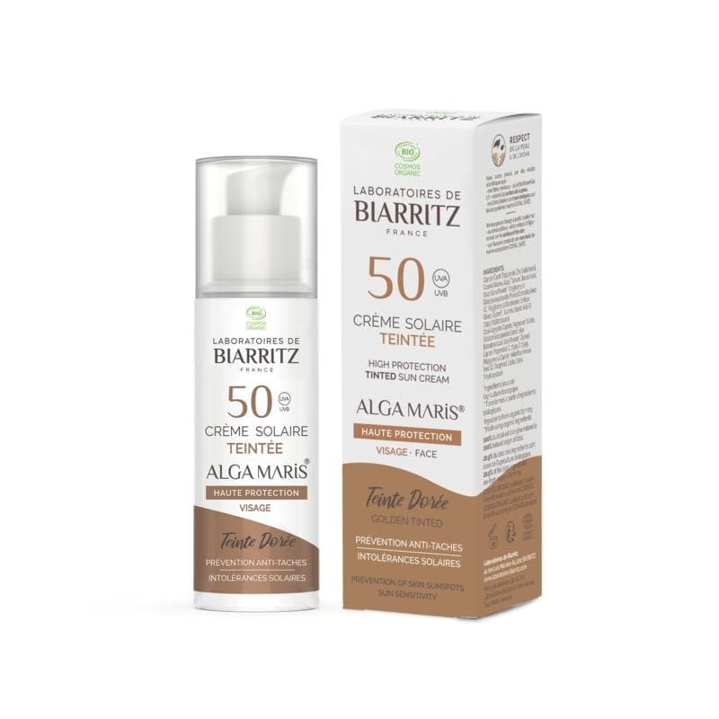 Laboratoires de Biarritz Suncare golden tinted face sunscreen SPF50 50ml