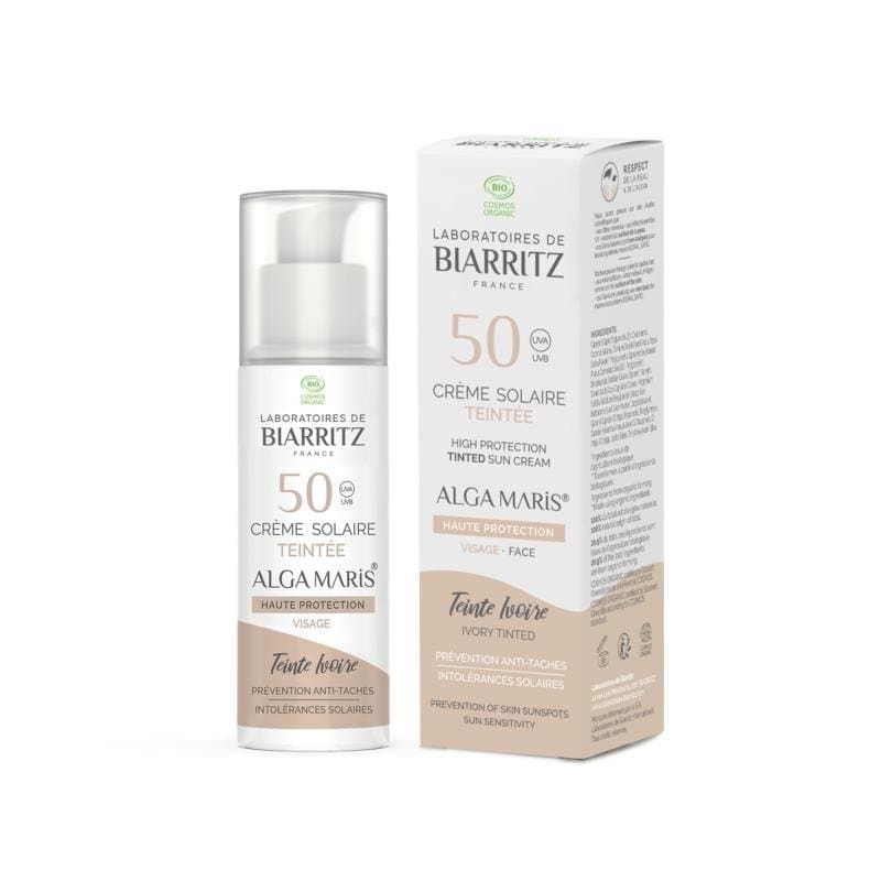 Laboratoires de Biarritz Suncare ivory tinted face sunscreen SPF50 50ml