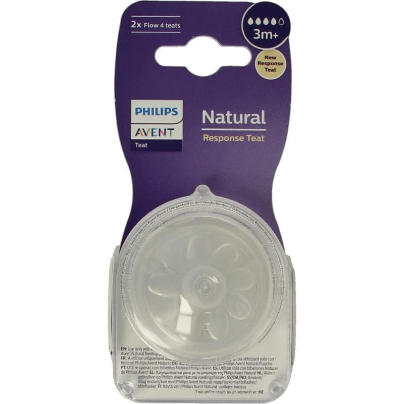 Avent Natural flesspeen 3M+ 2st