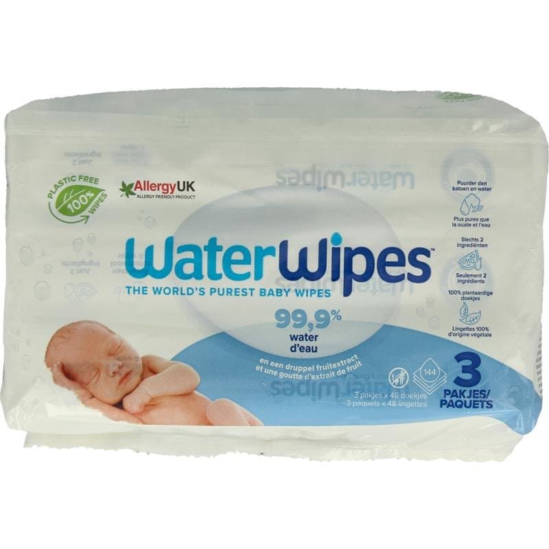 Waterwipes Babydoekjes 3-pack 144st