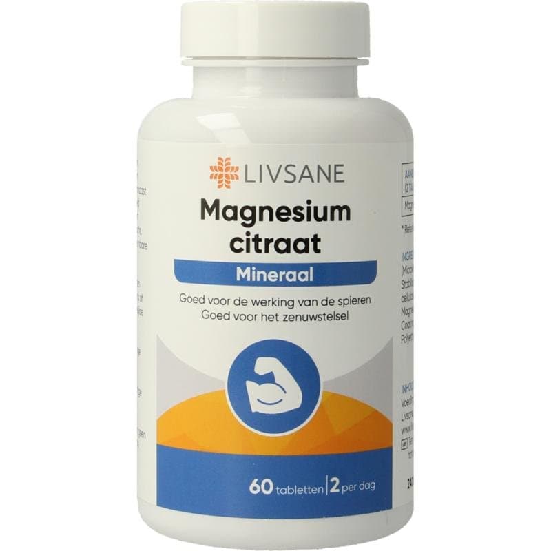 Livsane Magnesium citraat 400mg 60tb