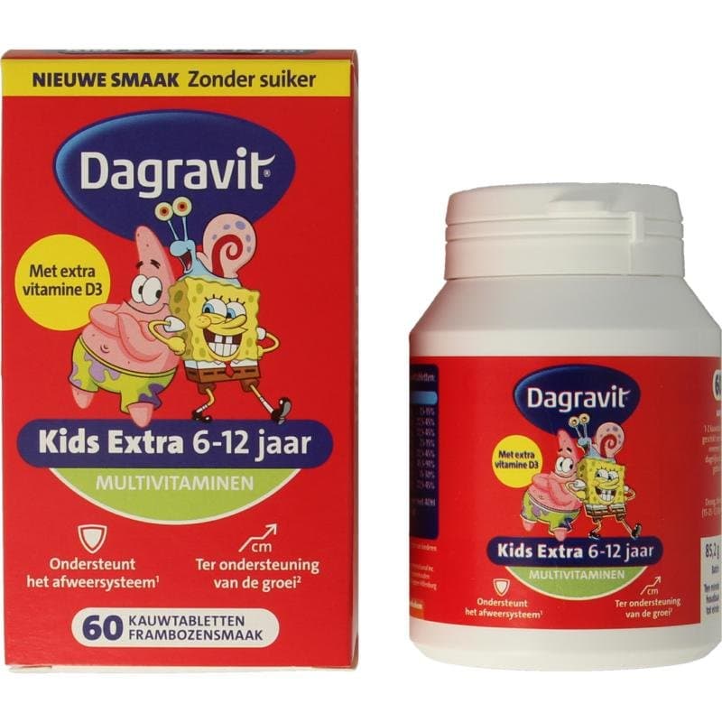 Dagravit kids-xtra 6-12 jaar 60kt