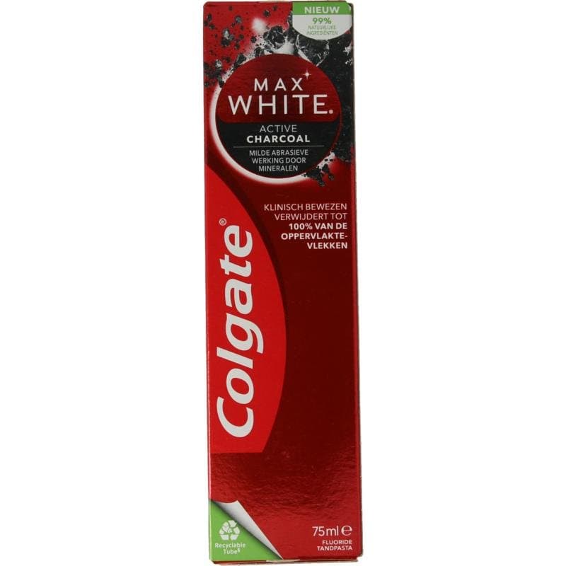Colgate Tandpasta max white charcoal 75ml