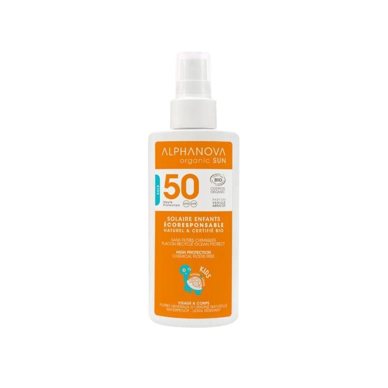 Alphanova Sun Sun spray kids vegan SPF50 125ml