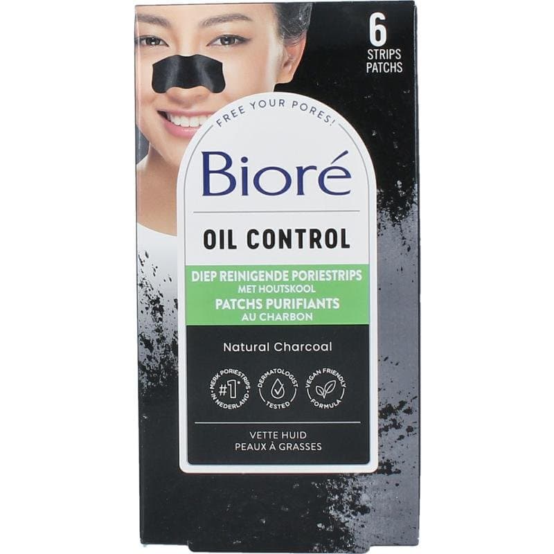 Biore Diep reinigende poriestrips houtskool 6st