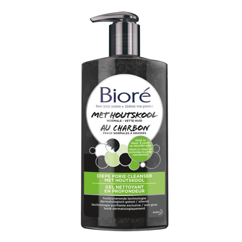 Biore Diepe porie cleanser houtskool 200ml