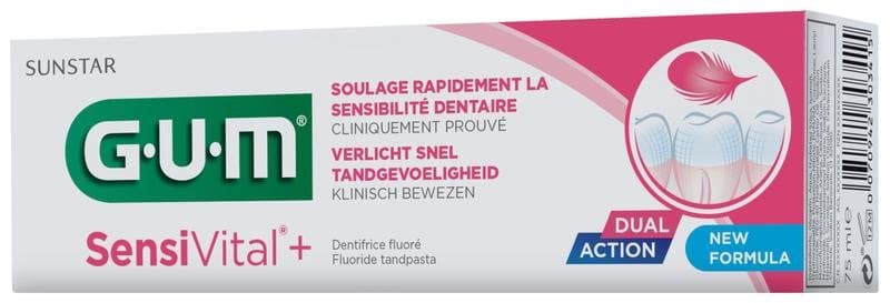 GUM Sensivital+ tandpasta 75ml