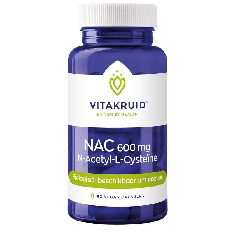 Vitakruid NAC 600mg N-Acetyl-L-Cysteine 60vc