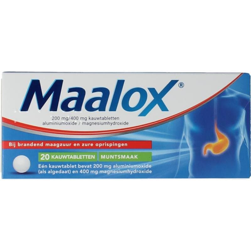 Maalox Kauwtabletten 200/400mg 20kt