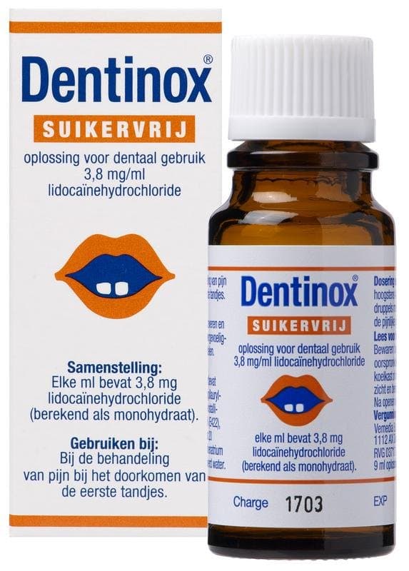 Dentinox suikervrij 9ml
