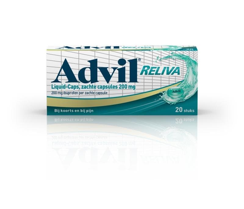 Advil Reliva liquid caps 200mg 20ca