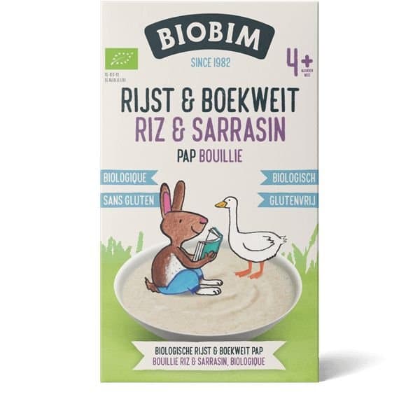 Biobim Baby rijst & boekweit 4 maanden bio 200g