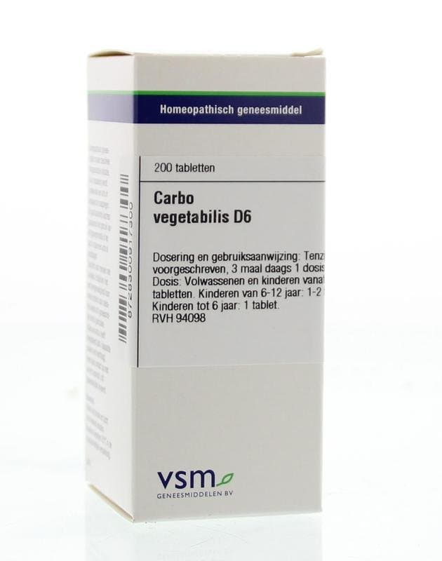 VSM Carbo vegetabilis D6 200tb