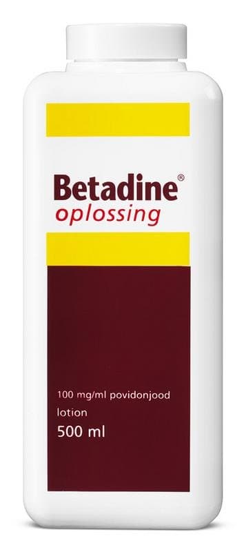 Betadine Jodium oplossing 100 mg/ml 500ml