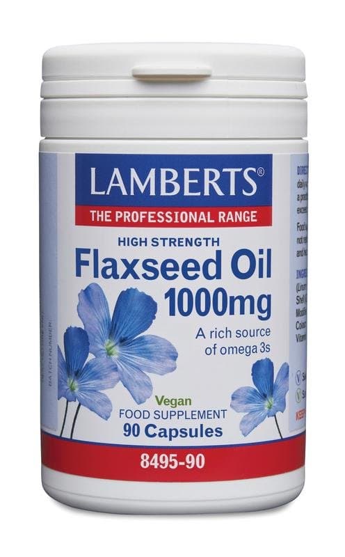 Lamberts Lijnzaadolie (flaxseed oil) 1000mg 90vc