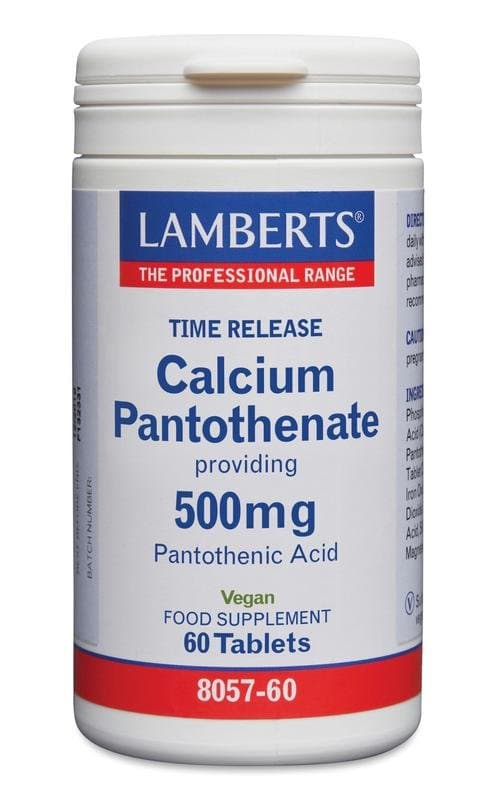 Lamberts Vitamine B5 (calcium pantothenaat) time release 60tb