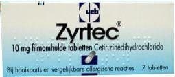 Zyrtec Cetirizine dihydrochloride 7tb