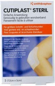 Cutiplast Steriel 7.2 x 5cm 5st
