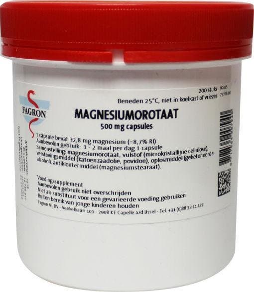 Fagron Magnesium orotaat 500mg 200ca
