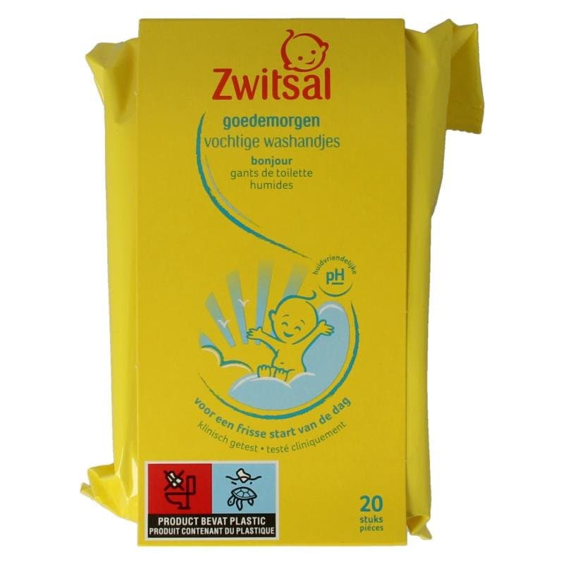 Zwitsal Goedemorgen vochtige washandjes 20st