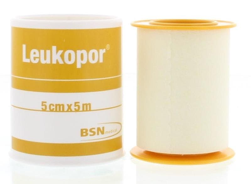 Leukopor Hechtpleister 5m x 5cm 1st