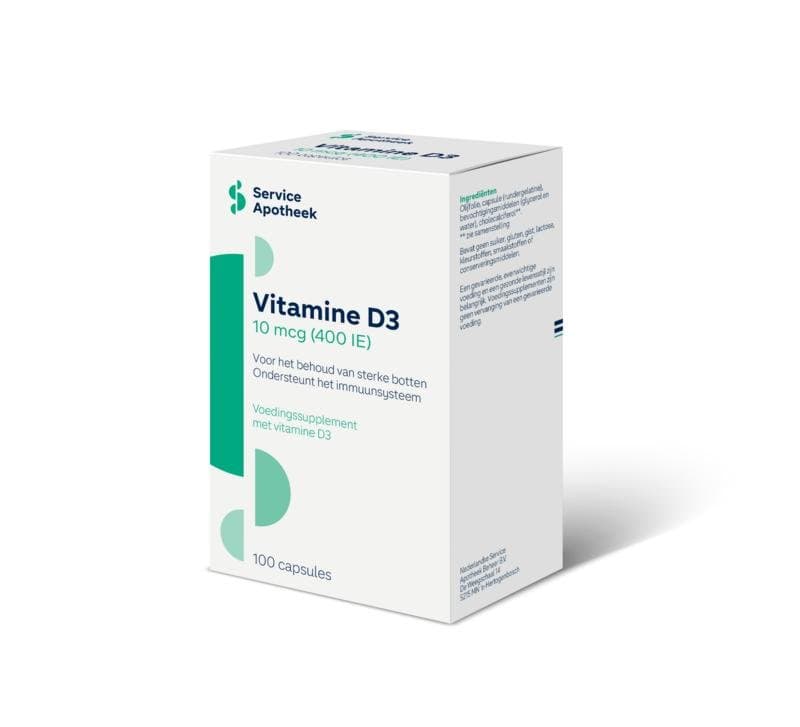 Service Apotheek Vitamine D3 10mcg 100ca