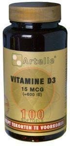 Artelle Vitamine D3 15mcg 100ca